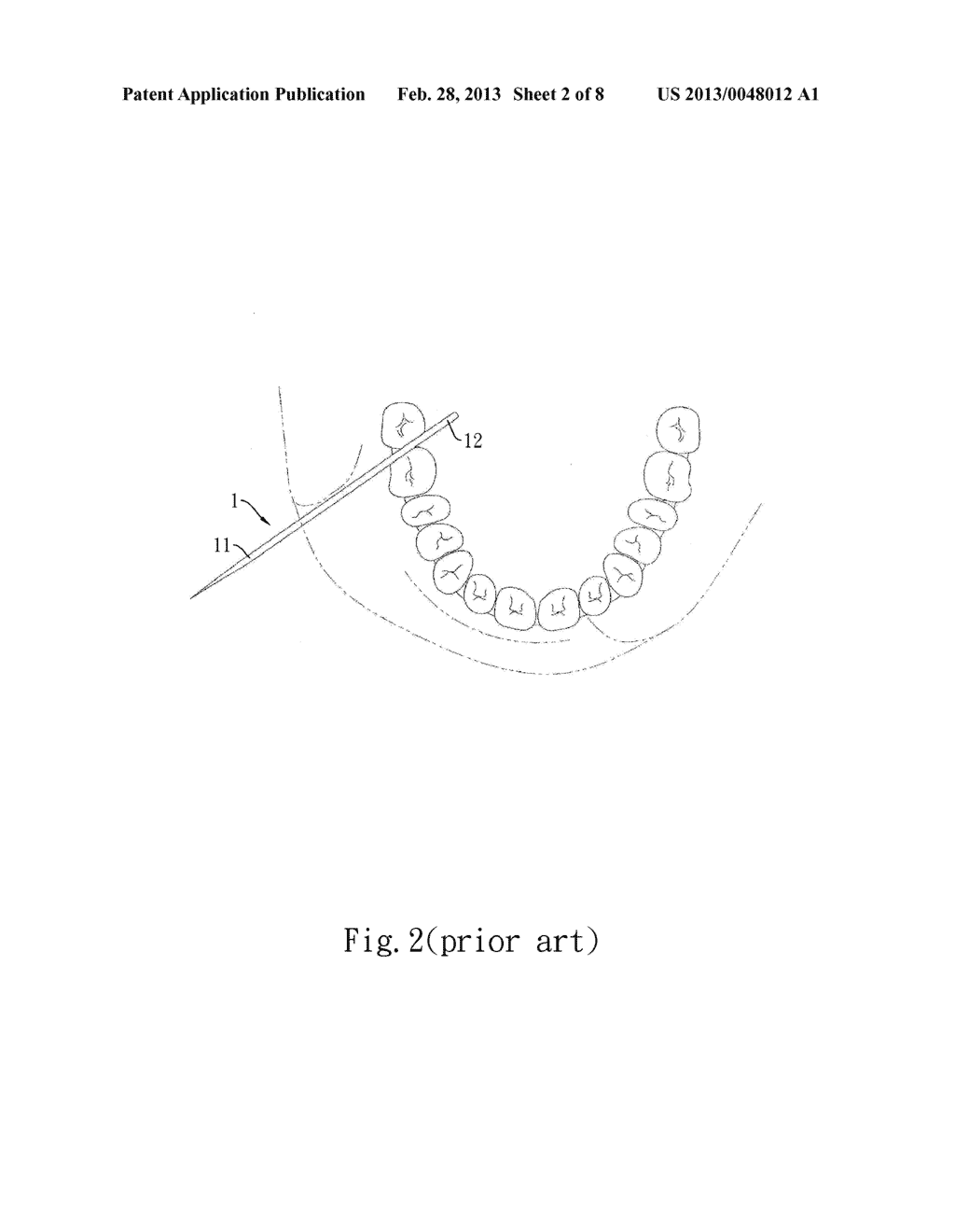 DENTAL FLOSS WITH OFFSET HEAD - diagram, schematic, and image 03