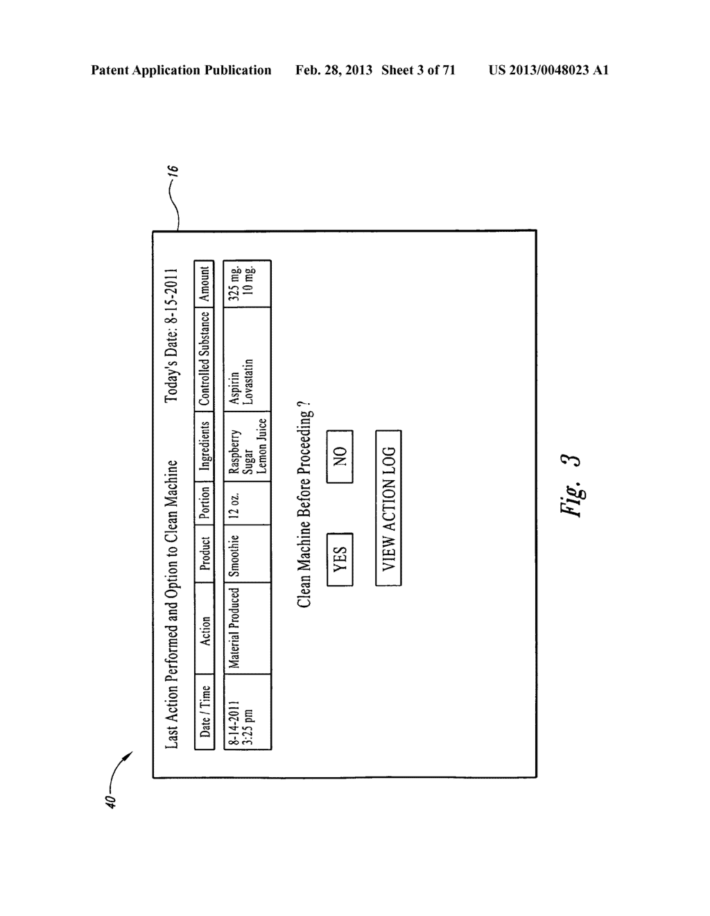 Cleaning system and method for ingestible product preparation system and     method - diagram, schematic, and image 04