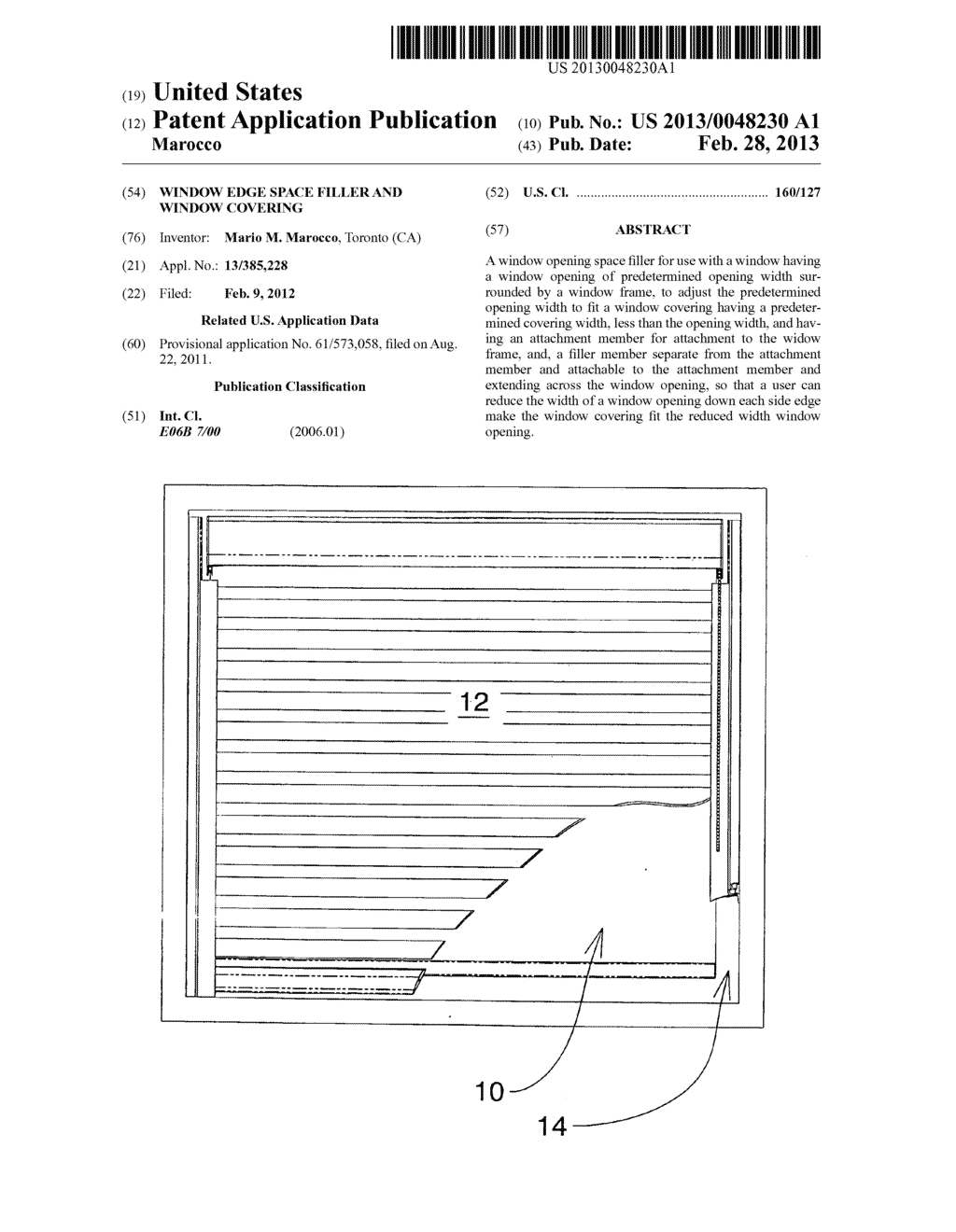 Window edge space filler and window covering - diagram, schematic, and image 01