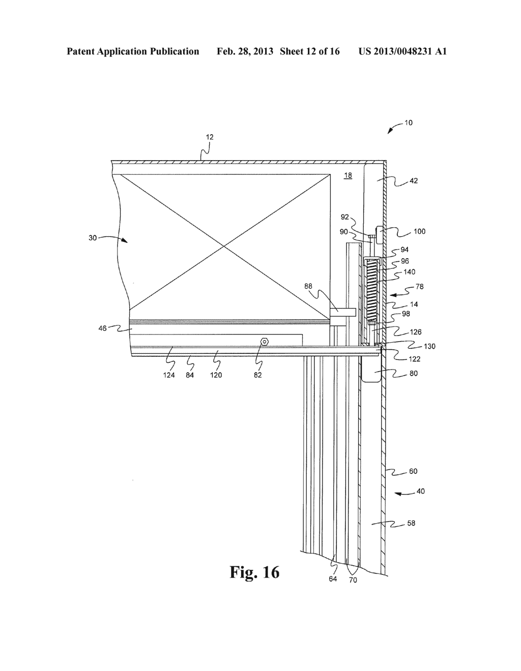 Base Slat Retention and Motor Triggering For Rolling Protective Shutters - diagram, schematic, and image 13