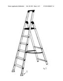 Portable ladder diagram and image