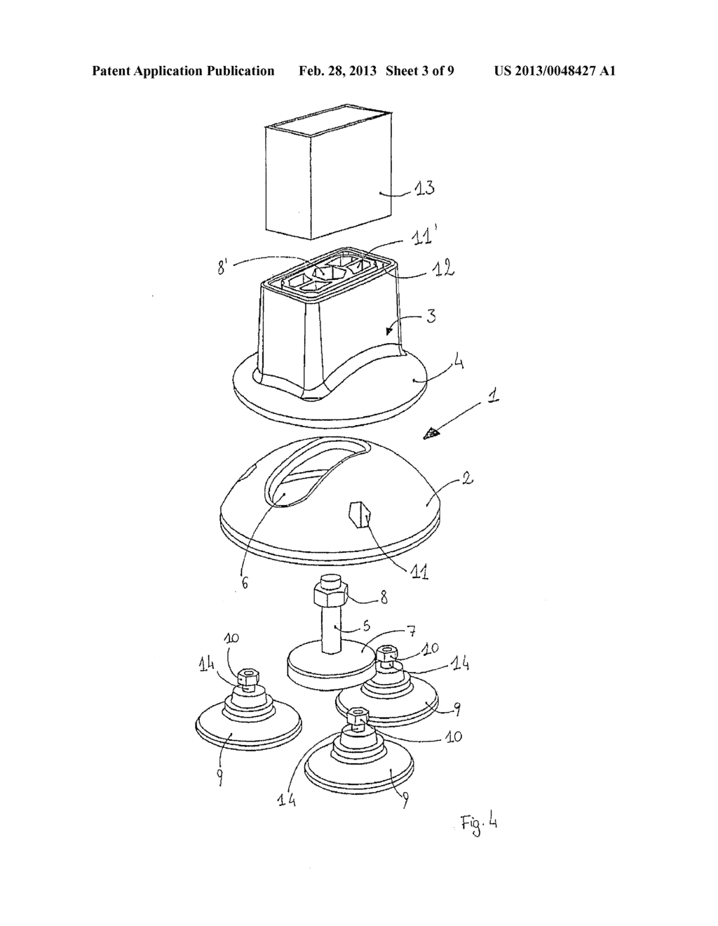 Portable ladder - diagram, schematic, and image 04