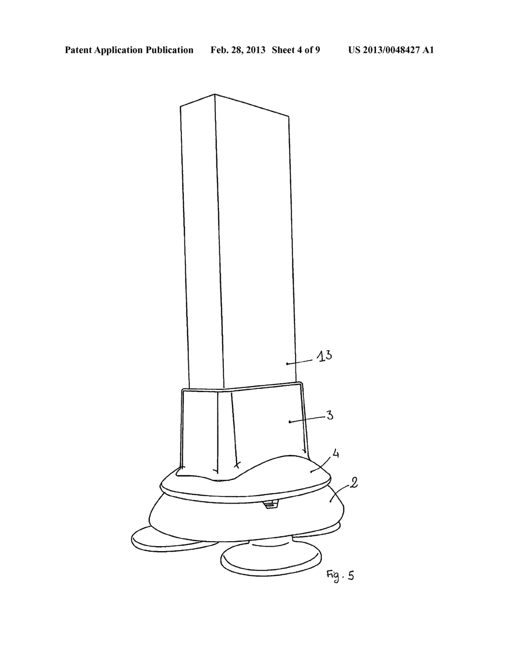 Portable ladder - diagram, schematic, and image 05