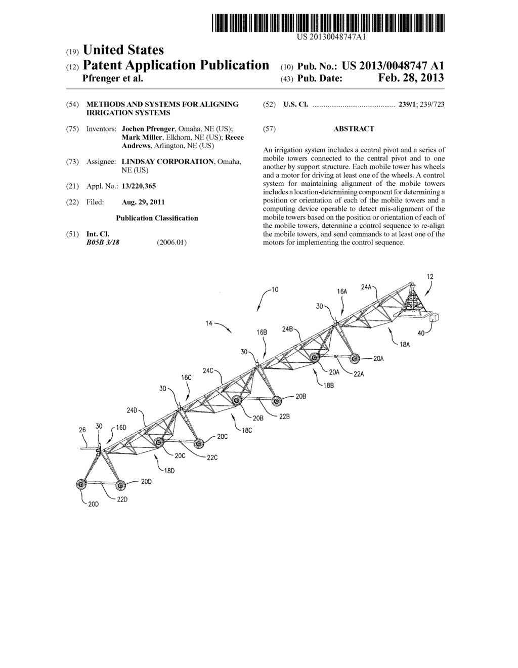 METHODS AND SYSTEMS FOR ALIGNING IRRIGATION SYSTEMS - diagram, schematic, and image 01