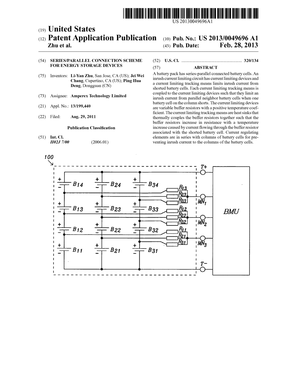 Series/parallel connection scheme for energy storage devices - diagram, schematic, and image 01