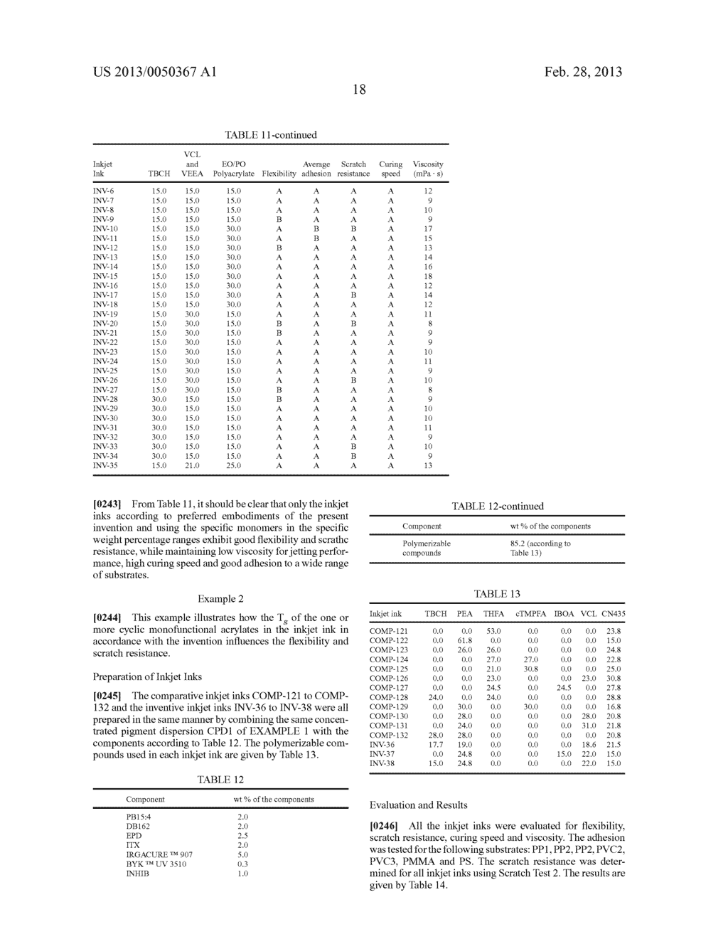 FLEXIBLE, SCRATCH RESISTANT RADIATION CURABLE INKJET INKS - diagram, schematic, and image 19