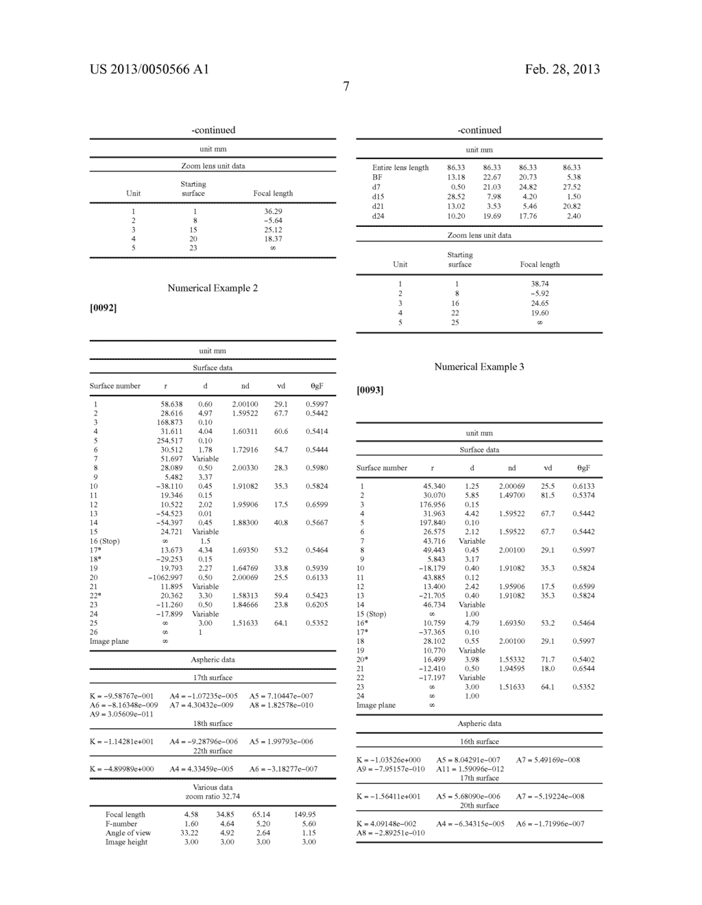 ZOOM LENS AND IMAGE PICKUP APPARATUS EQUIPPED WITH THE ZOOM LENS - diagram, schematic, and image 42