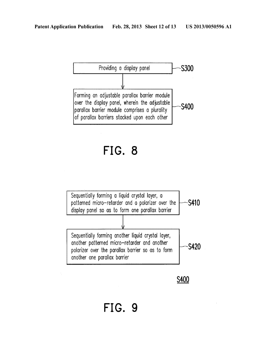 AUTO-STEREOSCOPIC DISPLAY AND METHOD FOR FABRICATING THE SAME - diagram, schematic, and image 13