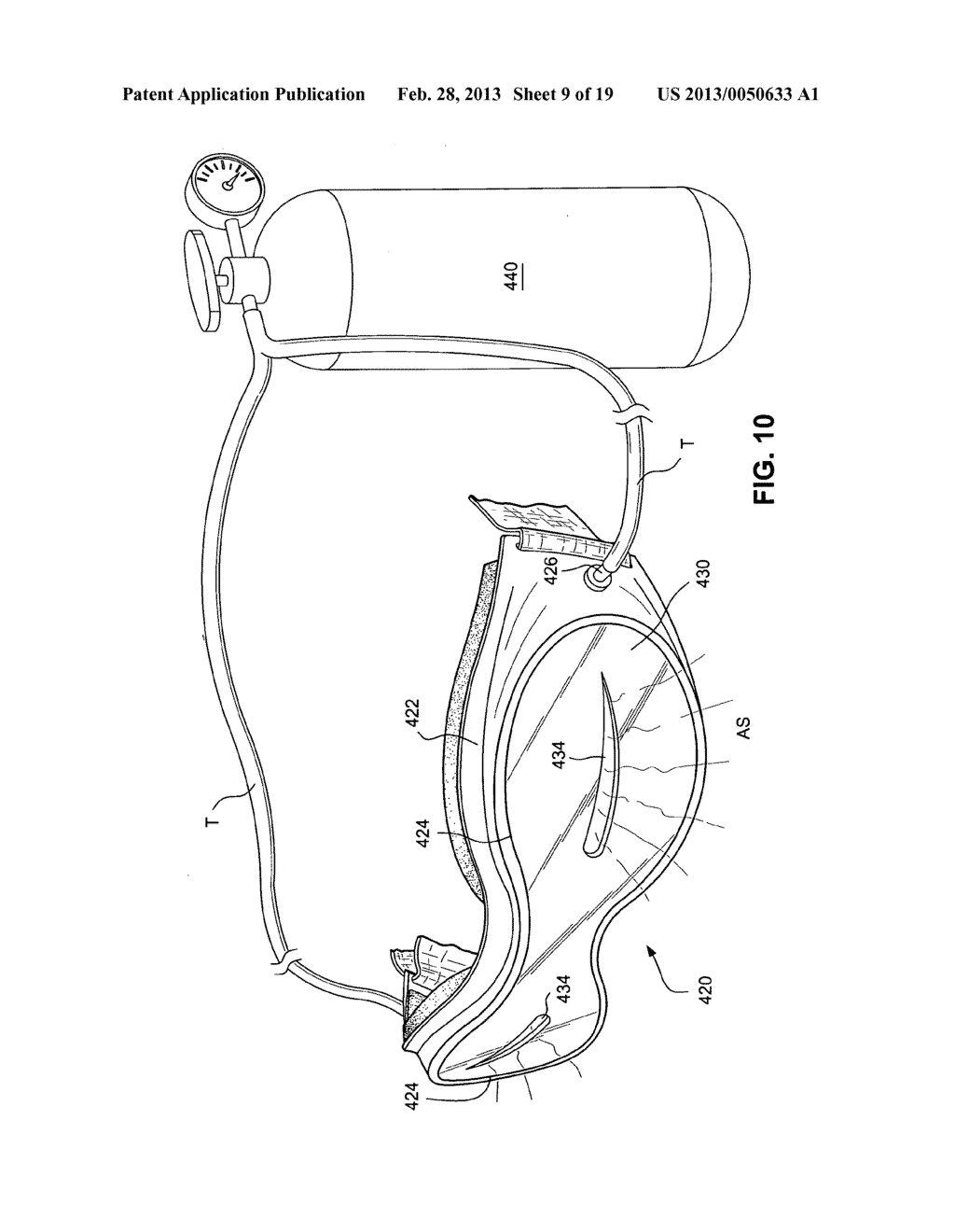 Protective spray painter eyewear - diagram, schematic, and image 10