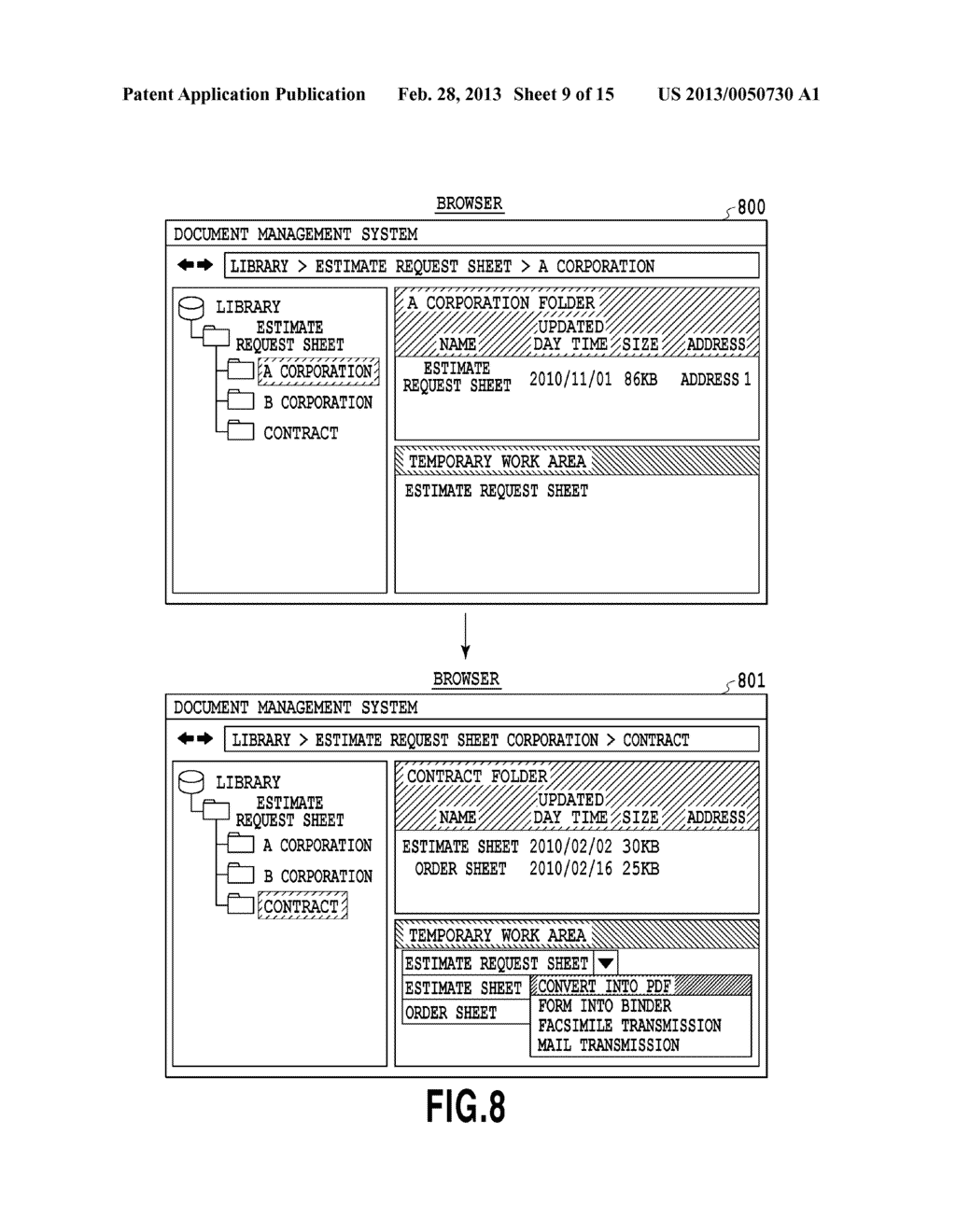 DOCUMENT DATA MANAGEMENT SYSTEM, MANAGEMENT METHOD AND PROGRAM - diagram, schematic, and image 10