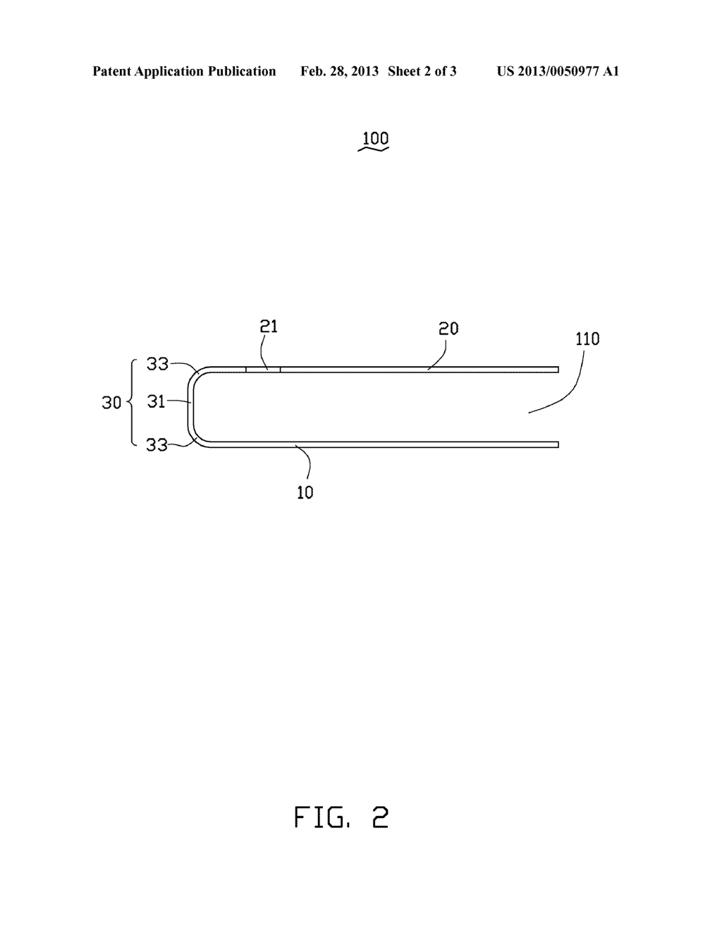 HOUSING AND PORTABLE ELECTRONIC DEVICE USING SAME - diagram, schematic, and image 03