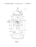 LAMP CAPABLE OF GENERATING DRIVING ELECTRIC POWER FROM HEAT diagram and image