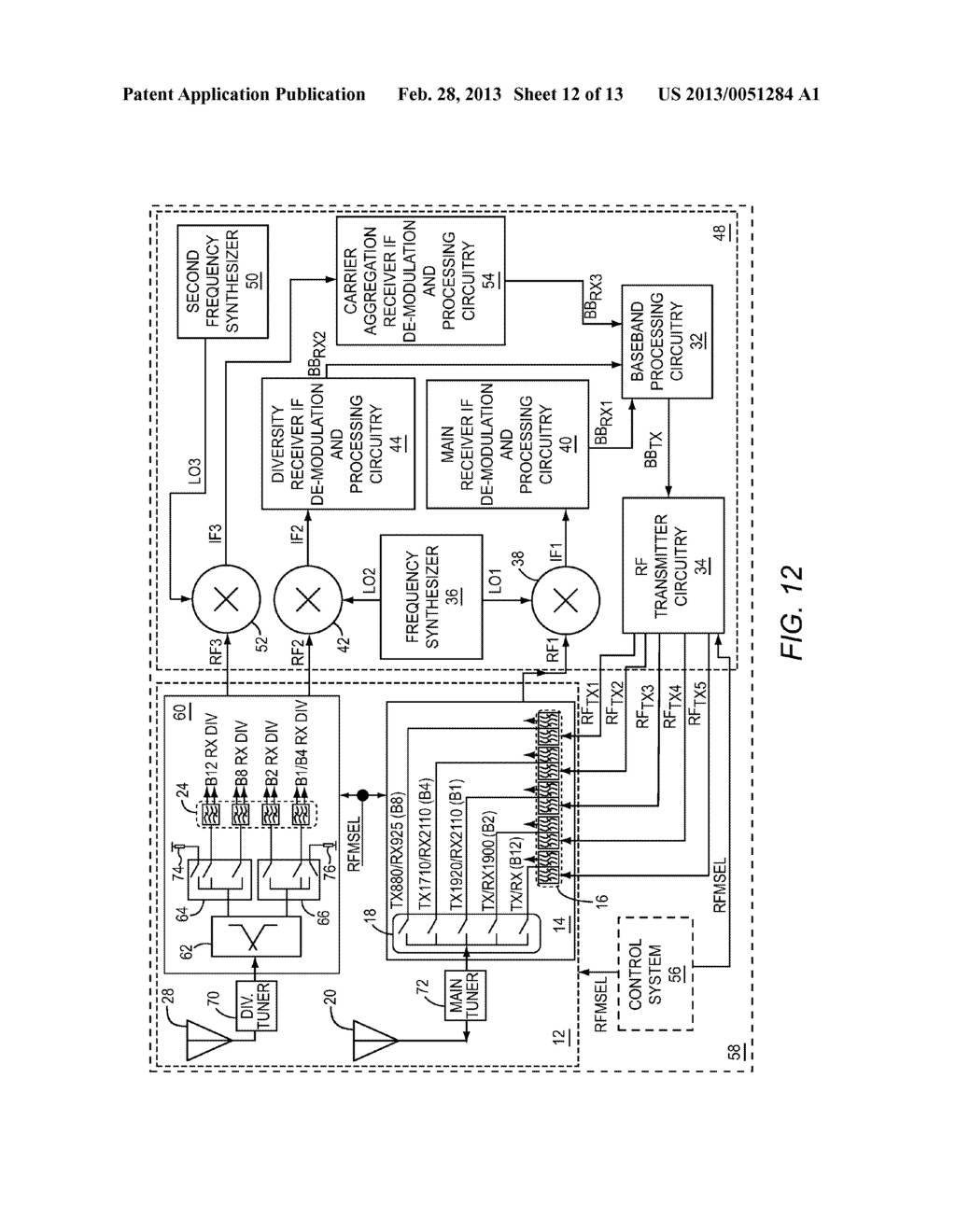 CARRIER AGGREGATION RADIO SYSTEM - diagram, schematic, and image 13