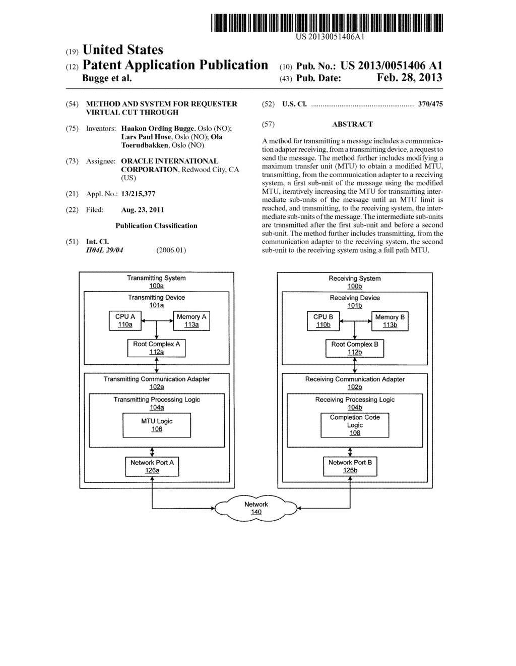 METHOD AND SYSTEM FOR REQUESTER VIRTUAL CUT THROUGH - diagram, schematic, and image 01