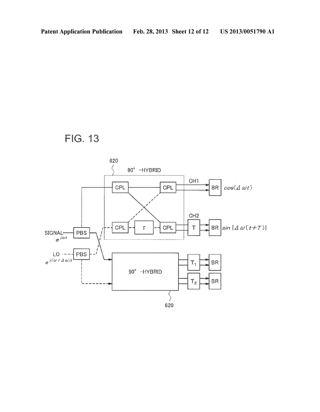 COHERENT OPTICAL RECEIVER, APPARATUS AND METHOD FOR DETECTING INTERCHANNEL     SKEW IN COHERENT OPTICAL RECEIVER - diagram, schematic, and image 13