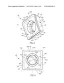 Cutting Tool and Cutting Insert Having Clamping Bore with Spaced Apart     Clamping Portions Therefor diagram and image