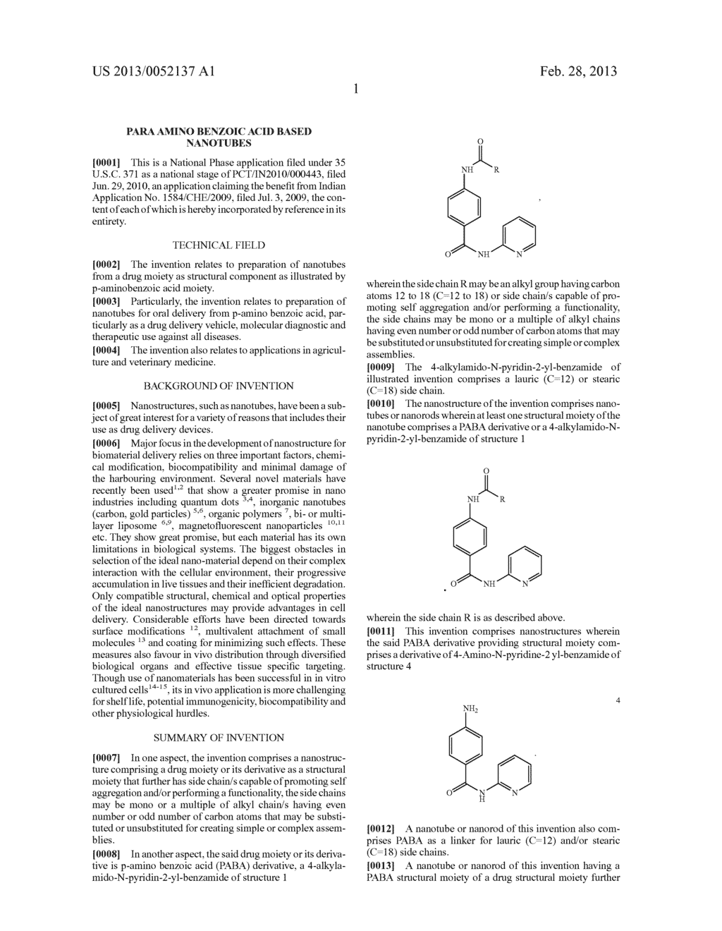 PARA AMINO BENZOIC ACID BASED NANOTUBES - diagram, schematic, and image 14