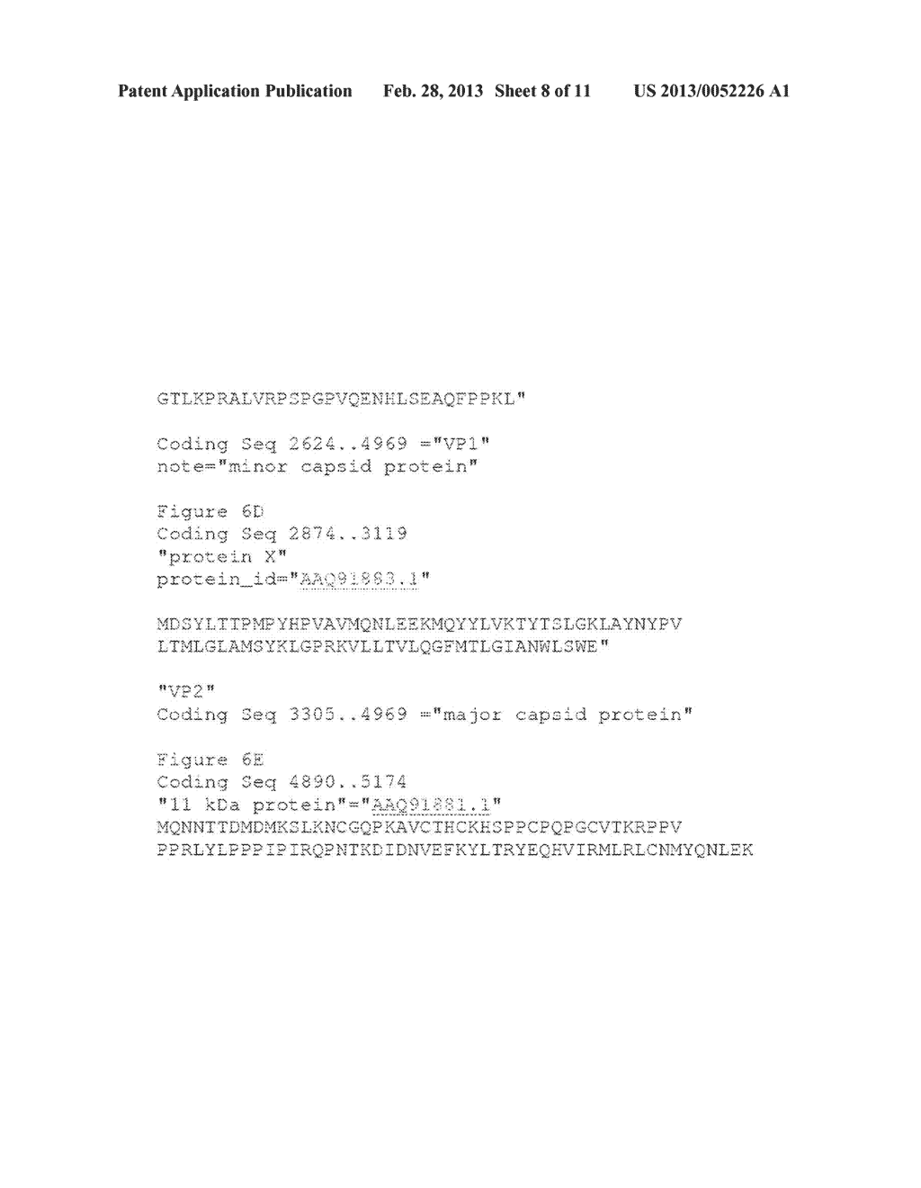 COMPOSITIONS AND METHODS FOR PREVENTING OR TREATING A HUMAN PARVOVIRUS     INFECTION - diagram, schematic, and image 09