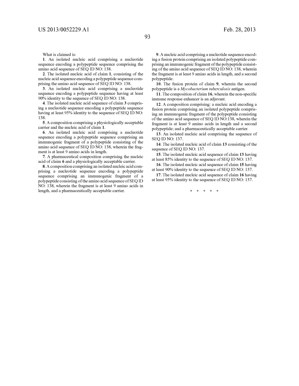 COMPOUNDS AND METHODS FOR DIAGNOSIS AND IMMUNOTHERAPY OF TUBERCULOSIS - diagram, schematic, and image 105