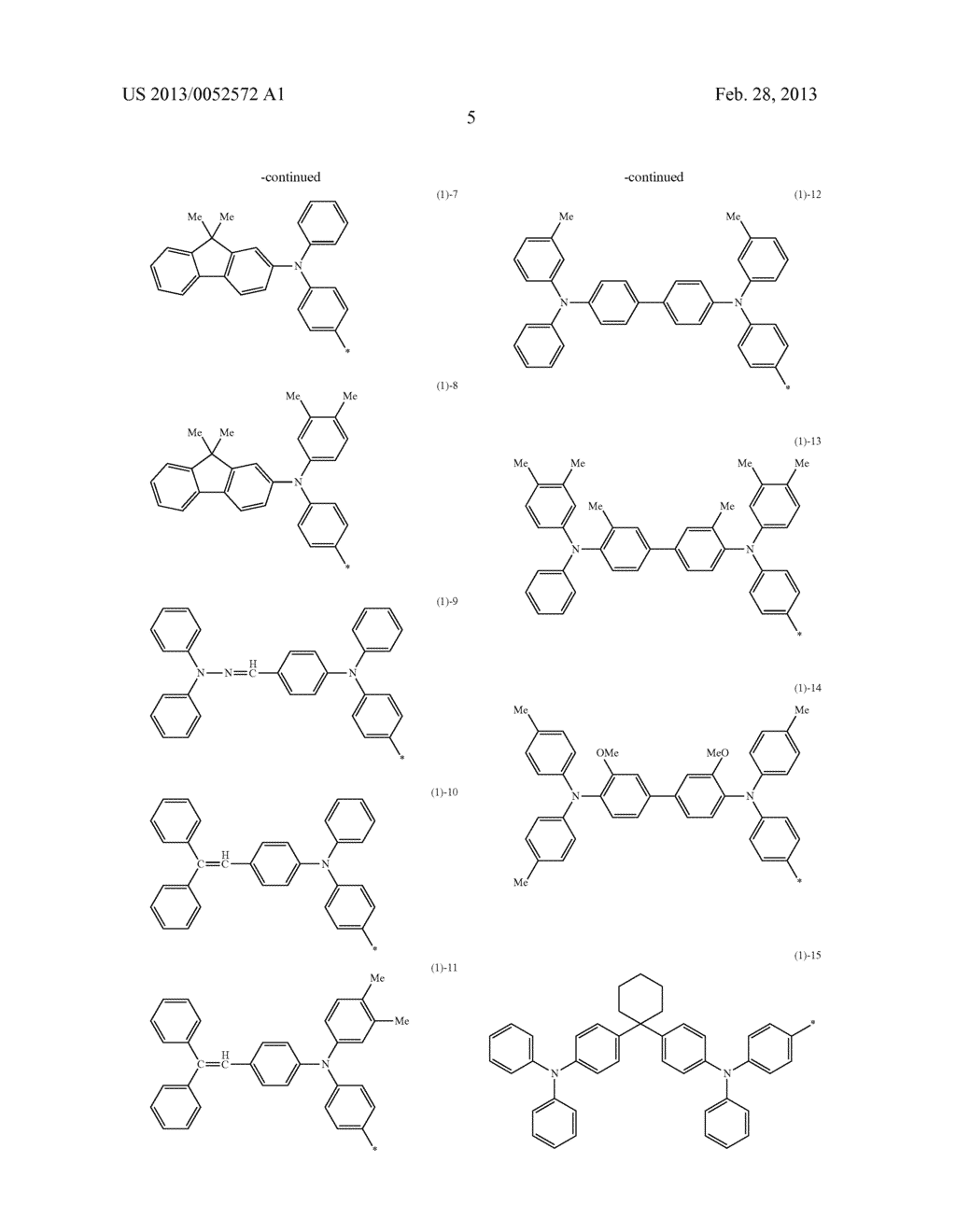 COMPOUND, CHARGE TRANSPORTING FILM, PHOTOELECTRIC CONVERSION DEVICE, AND     ELECTROPHOTOGRAPHIC PHOTORECEPTOR USING THE COMPOUND, METHOD OF PRODUCING     ELECTROPHOTOGRAPHIC PHOTORECEPTOR, PROCESS CARTRIDGE, AND IMAGE FORMING     APPARATUS - diagram, schematic, and image 25