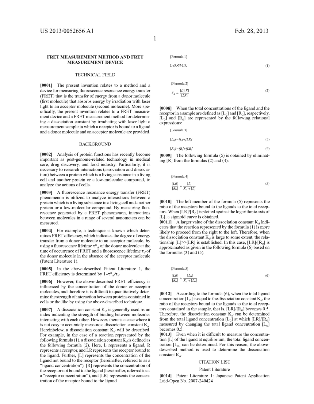 FRET MEASUREMENT METHOD AND FRET MEASUREMENT DEVICE - diagram, schematic, and image 11