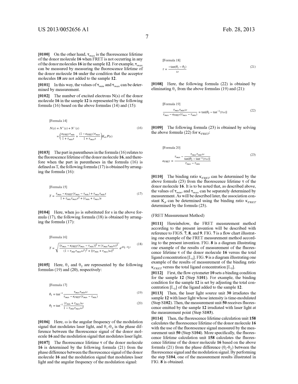 FRET MEASUREMENT METHOD AND FRET MEASUREMENT DEVICE - diagram, schematic, and image 17