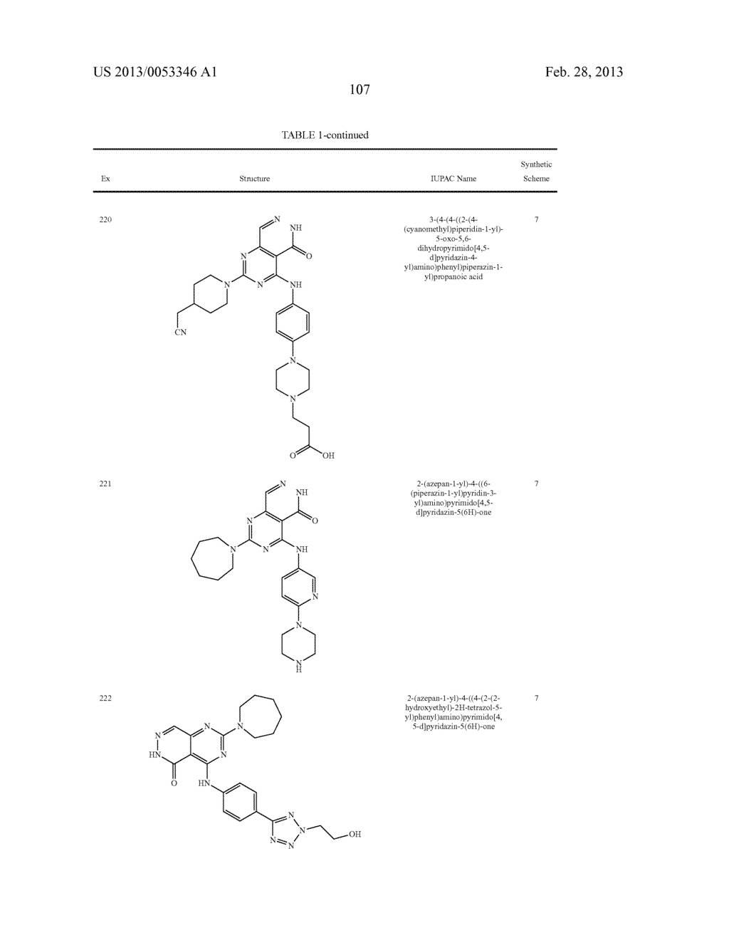 PYRIMIDO-PYRIDAZINONE COMPOUNDS AND METHODS OF USE THEREOF - diagram, schematic, and image 111