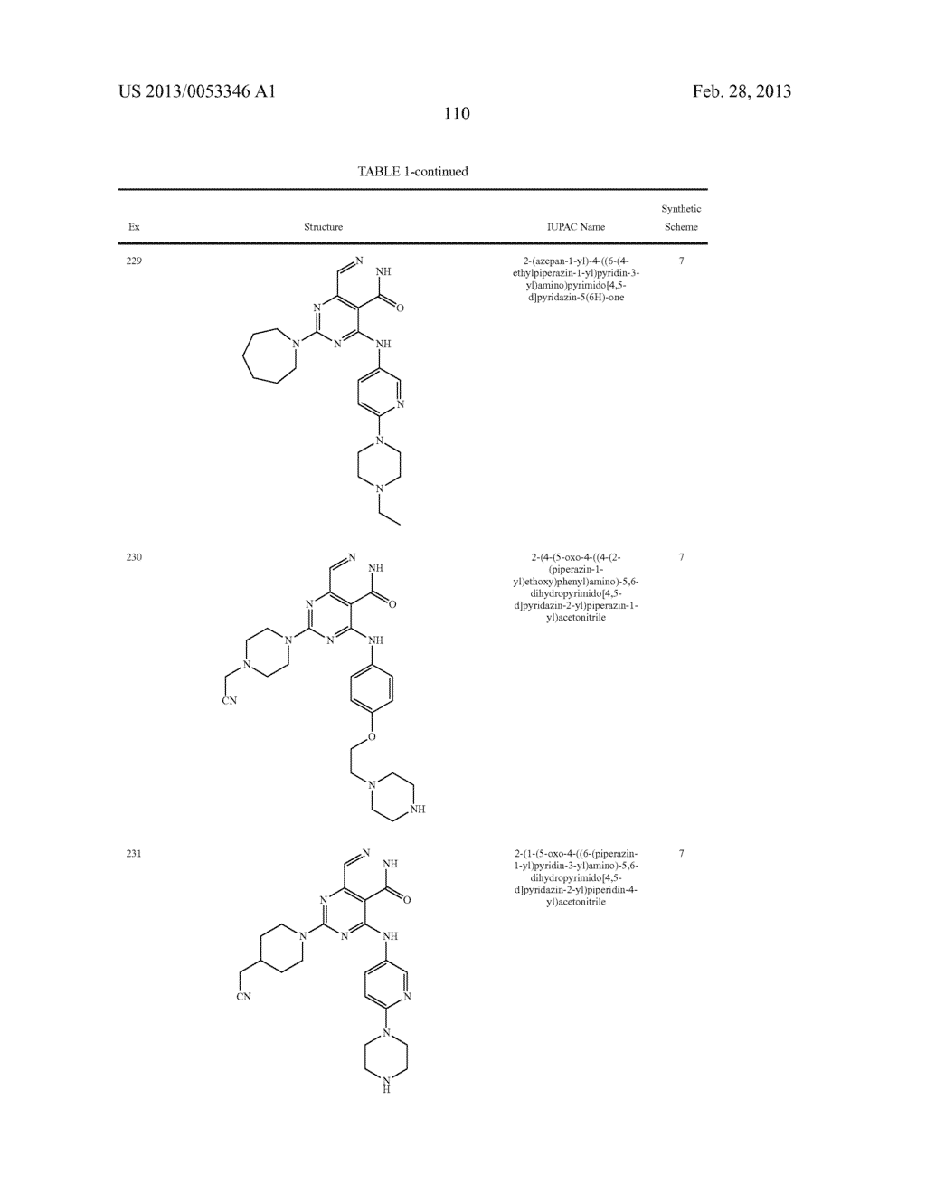 PYRIMIDO-PYRIDAZINONE COMPOUNDS AND METHODS OF USE THEREOF - diagram, schematic, and image 114