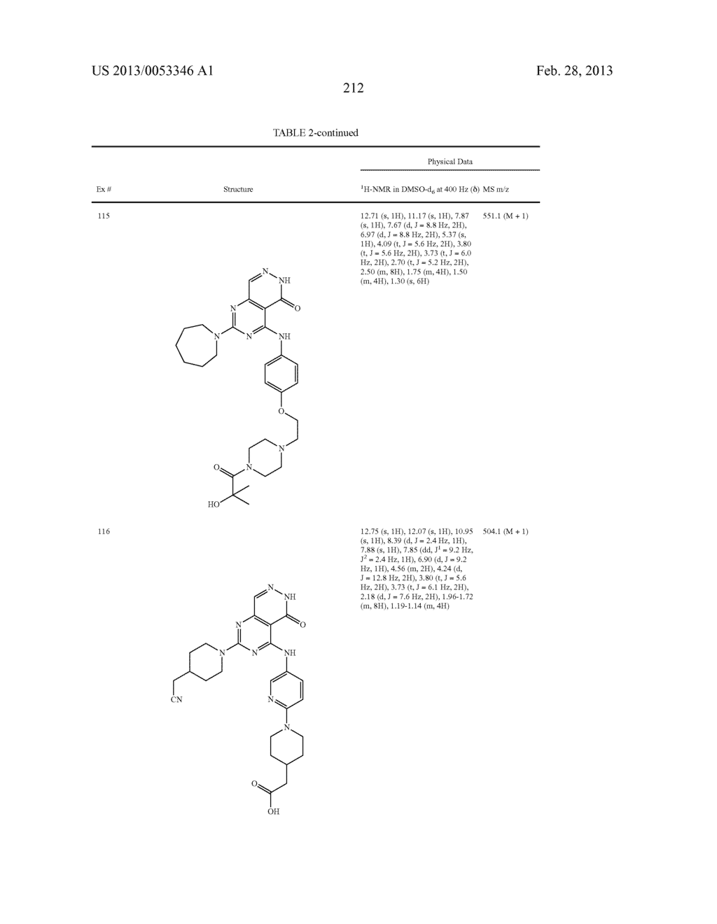 PYRIMIDO-PYRIDAZINONE COMPOUNDS AND METHODS OF USE THEREOF - diagram, schematic, and image 216