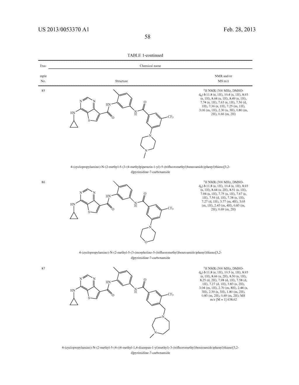 THIENO[3,2-d]PYRIMIDINE DERIVATIVES HAVING INHIBITORY ACTIVITY ON PROTEIN     KINASES - diagram, schematic, and image 59