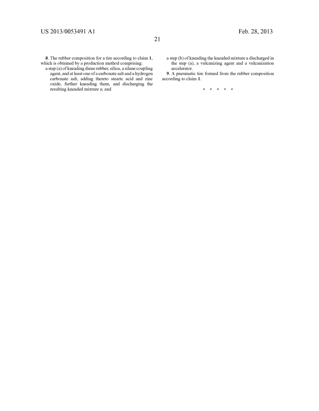 RUBBER COMPOSITION FOR TIRE, AND PNEUMATIC TIRE - diagram, schematic, and image 22