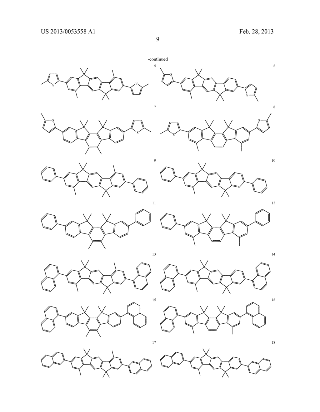 ORGANIC COMPOUNDS FOR ELECTROLUMINESCENT DEVICES - diagram, schematic, and image 10