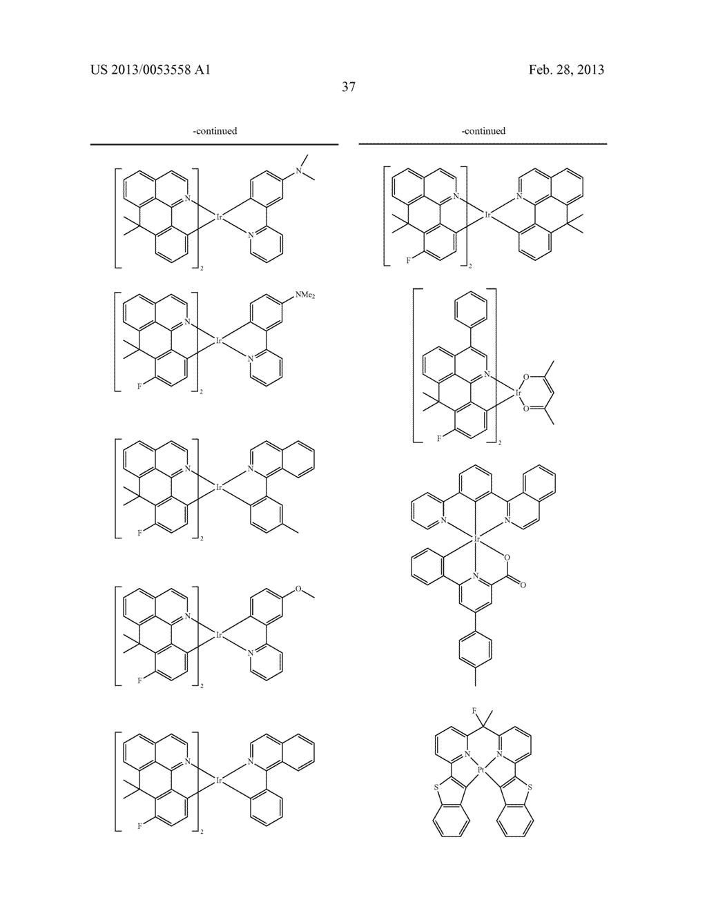 ORGANIC COMPOUNDS FOR ELECTROLUMINESCENT DEVICES - diagram, schematic, and image 38