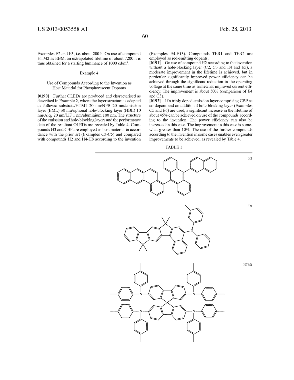 ORGANIC COMPOUNDS FOR ELECTROLUMINESCENT DEVICES - diagram, schematic, and image 61