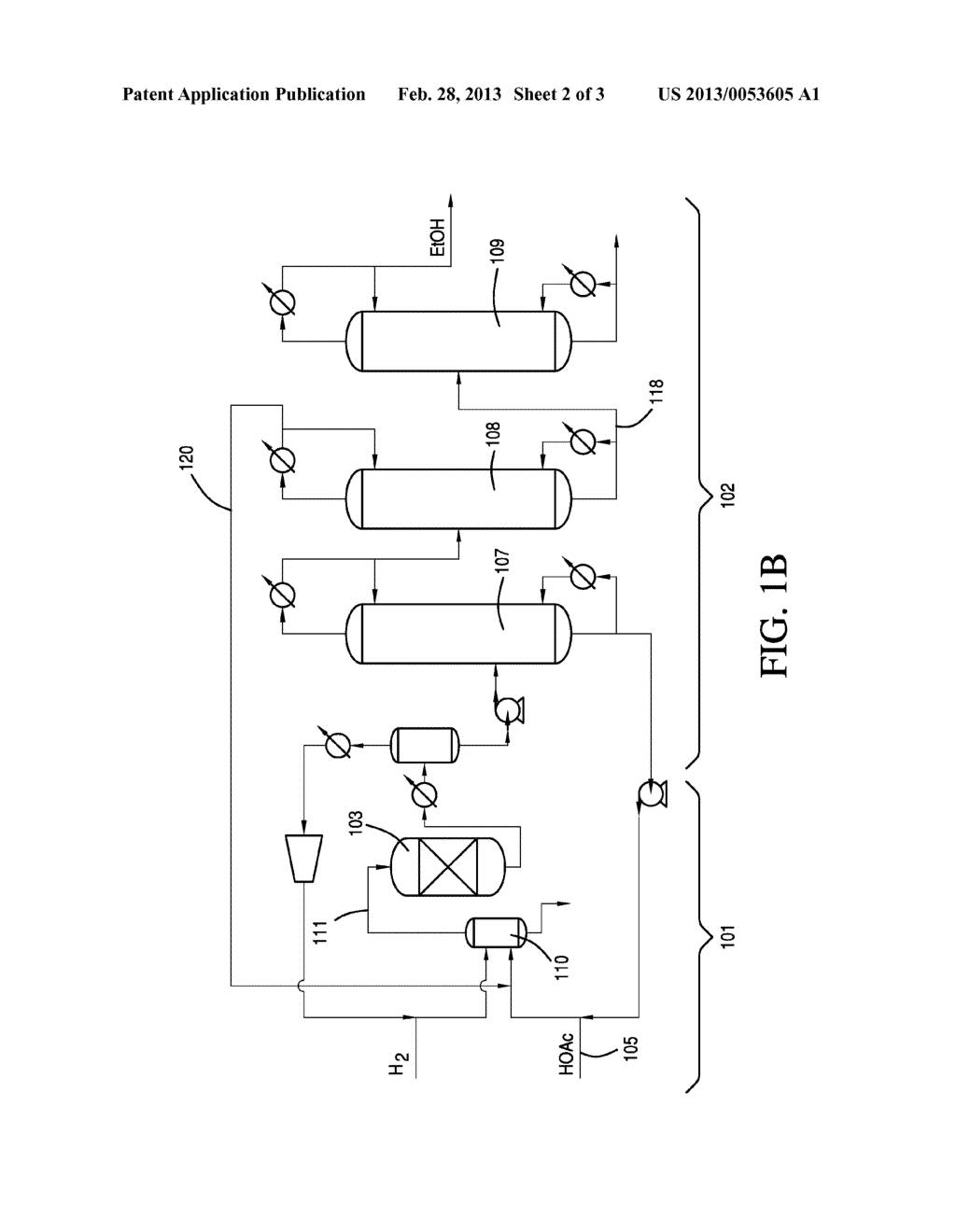 Process for Recovering Ethanol - diagram, schematic, and image 03