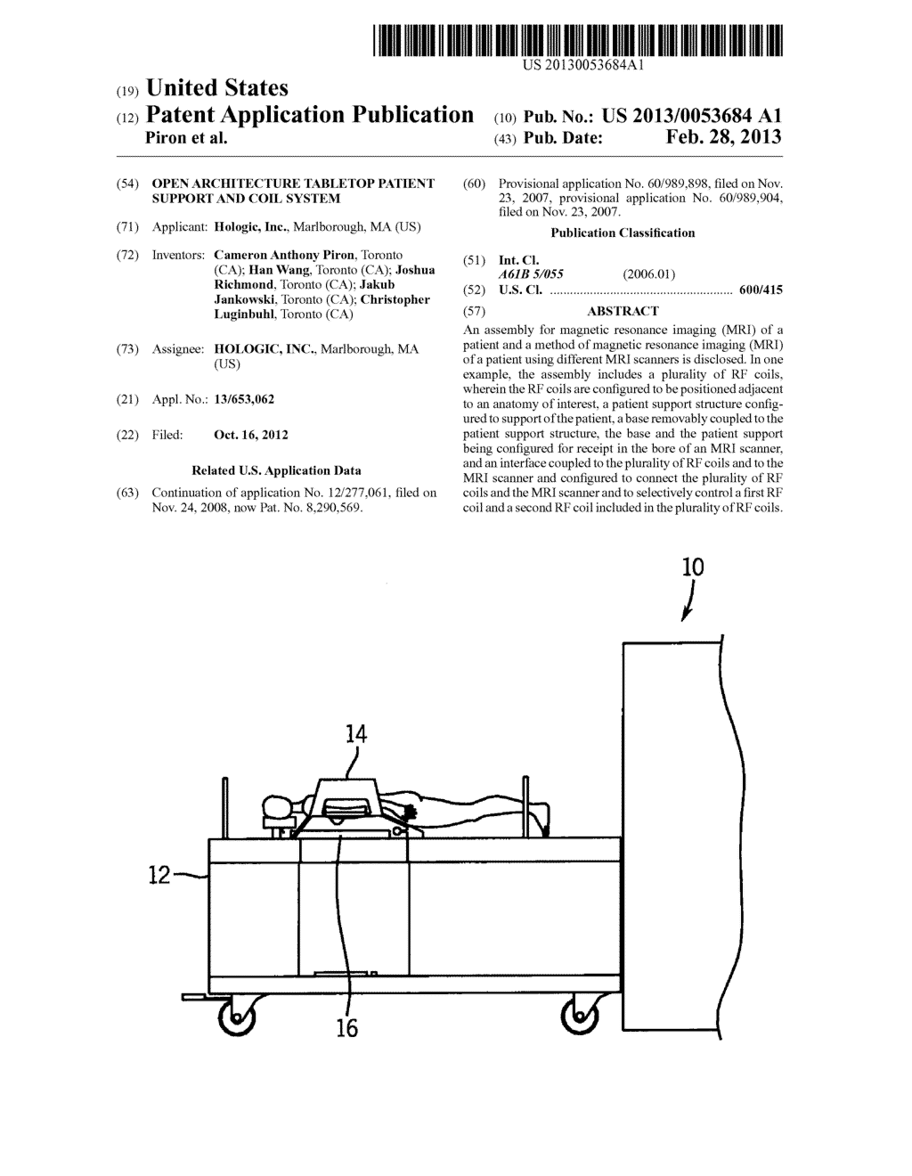 OPEN ARCHITECTURE TABLETOP PATIENT SUPPORT AND COIL SYSTEM - diagram, schematic, and image 01