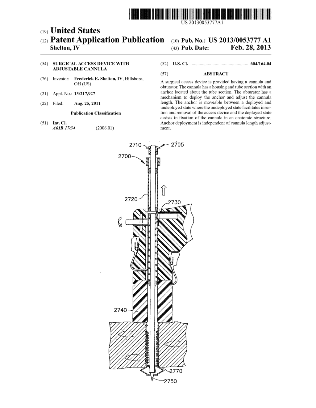 Surgical Access Device with Adjustable Cannula - diagram, schematic, and image 01