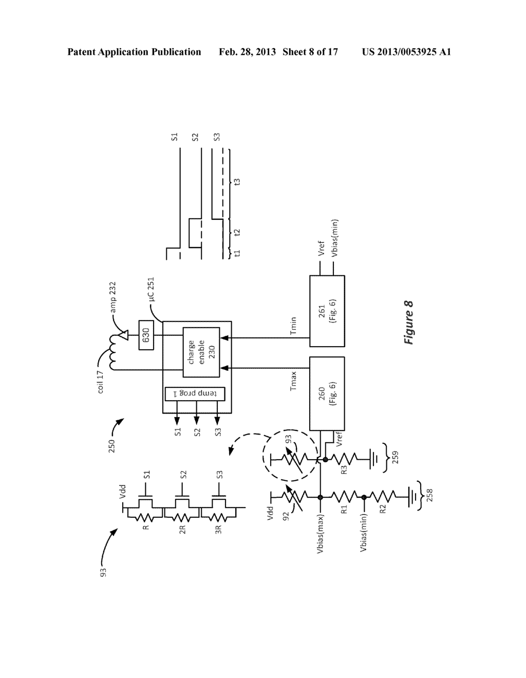 External Charger Usable with an Implantable Medical Device Having a     Programmable or Time-Varying Temperature Set Point - diagram, schematic, and image 09