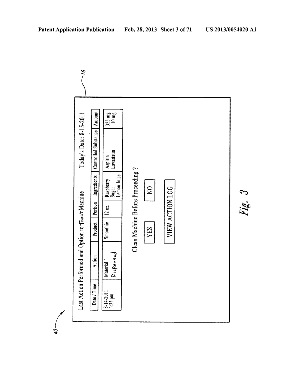 Treatment system and method for ingestible product dispensing system and     method - diagram, schematic, and image 04