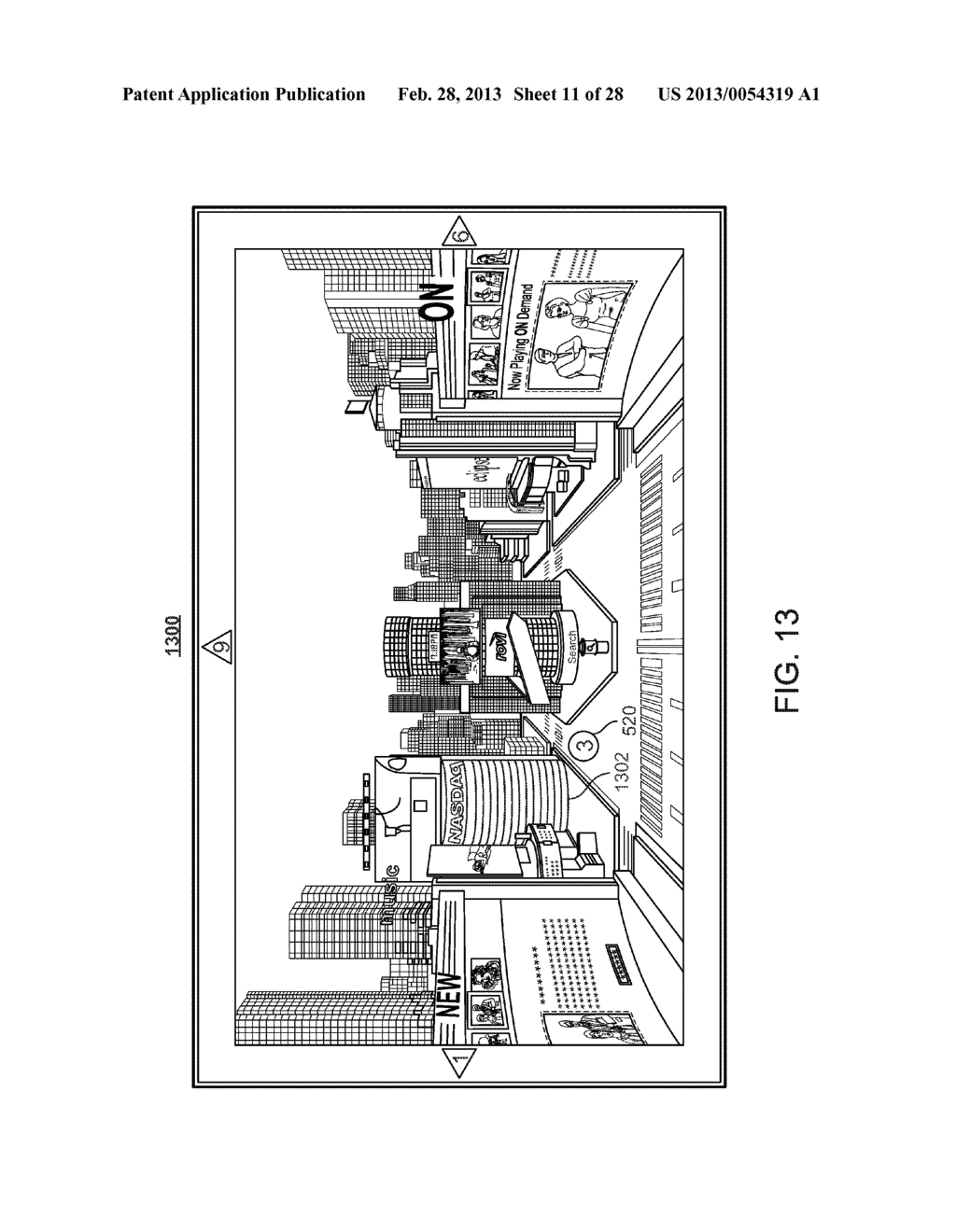 METHODS AND SYSTEMS FOR PRESENTING A THREE-DIMENSIONAL MEDIA GUIDANCE     APPLICATION - diagram, schematic, and image 12