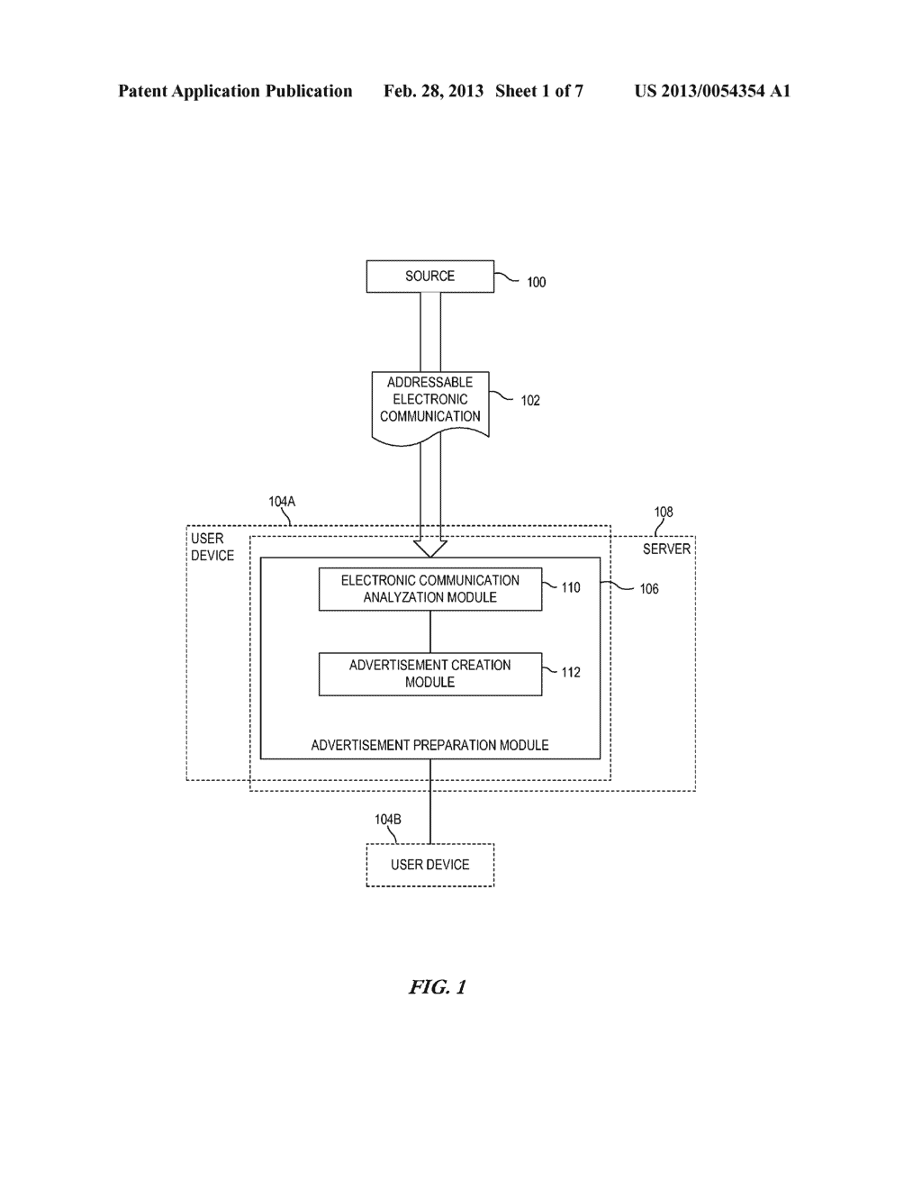 GENERATING ADVERTISEMENTS FROM ELECTRONIC COMMUNICATIONS - diagram, schematic, and image 02