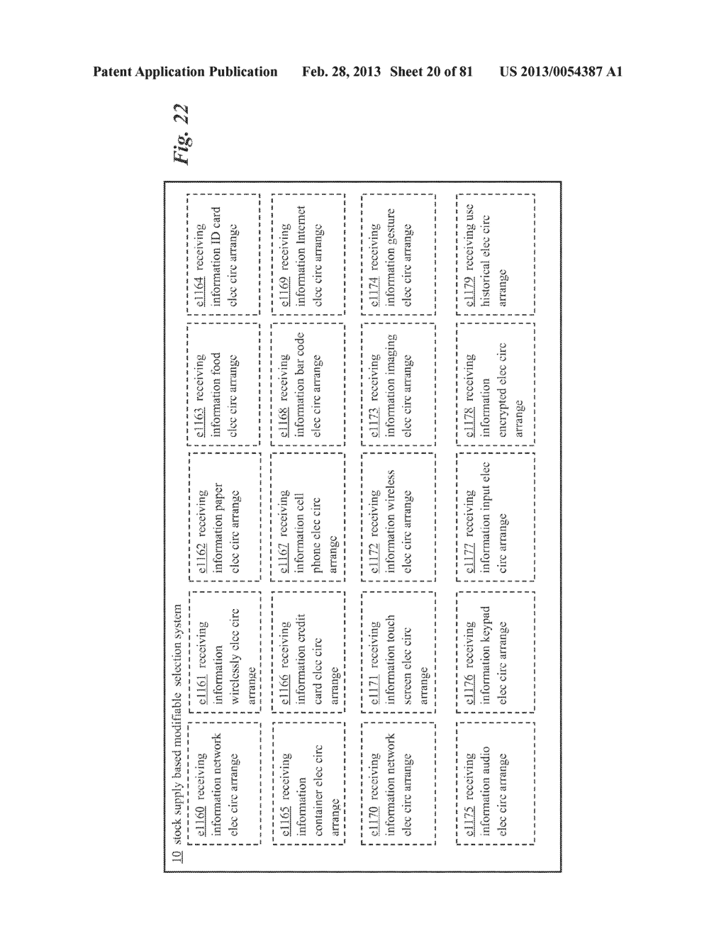 Stock Supply Based Modifiable Selection System and Method for Ingestible     Material Preparation System and Method - diagram, schematic, and image 21