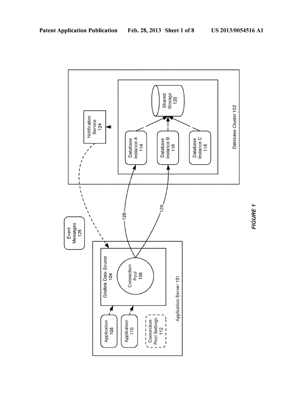 SYSTEM AND METHOD FOR PROVIDING SESSION AFFINITY IN A CLUSTERED DATABASE     ENVIRONMENT - diagram, schematic, and image 02