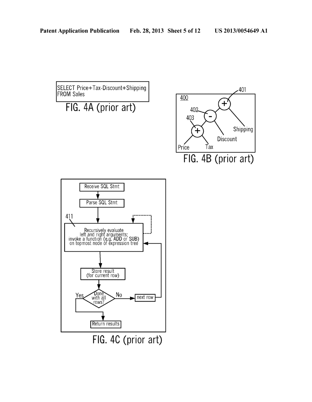 GENERATION OF MACHINE CODE FOR A DATABASE STATEMENT BY SPECIALIZATION OF     INTERPRETER CODE - diagram, schematic, and image 06