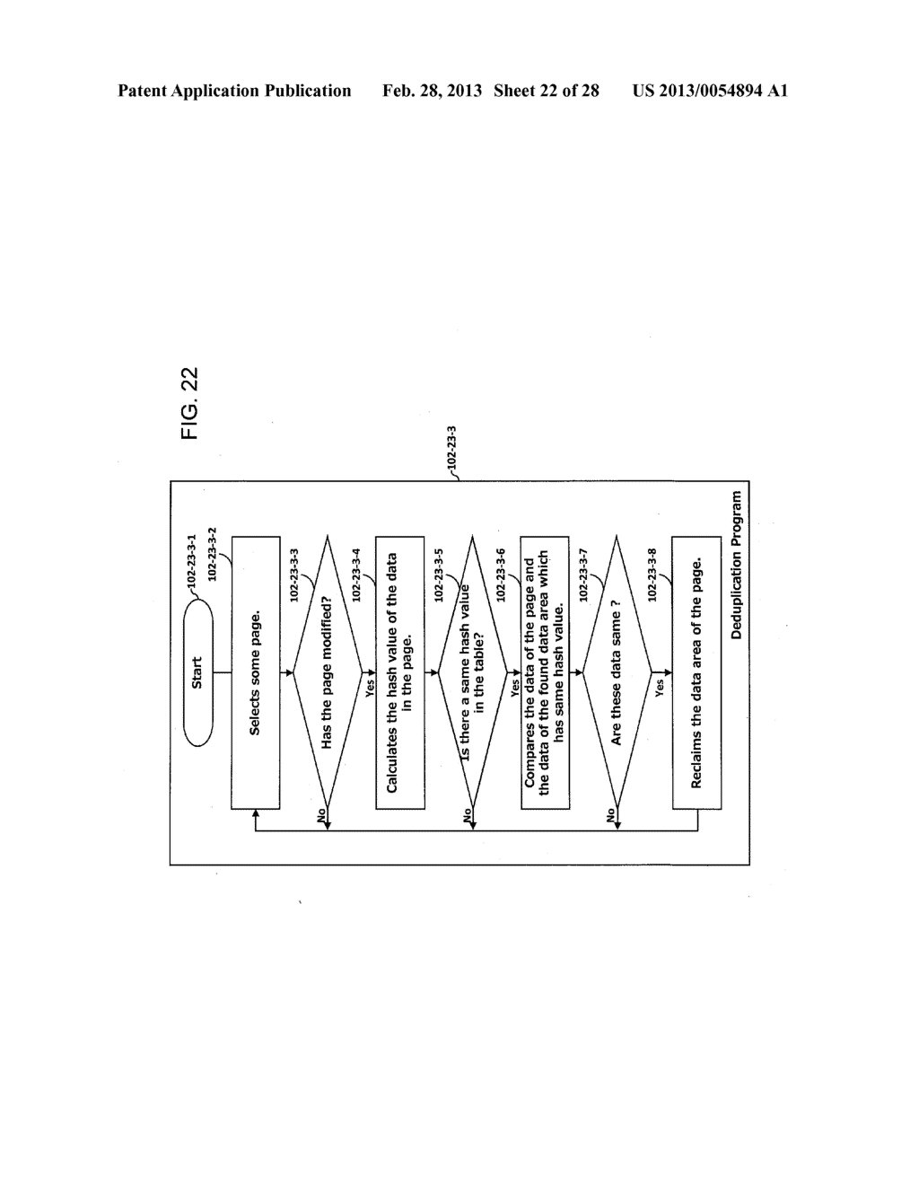 INCREASE IN DEDUPLICATION EFFICIENCY FOR HIERARCHICAL STORAGE SYSTEM - diagram, schematic, and image 23