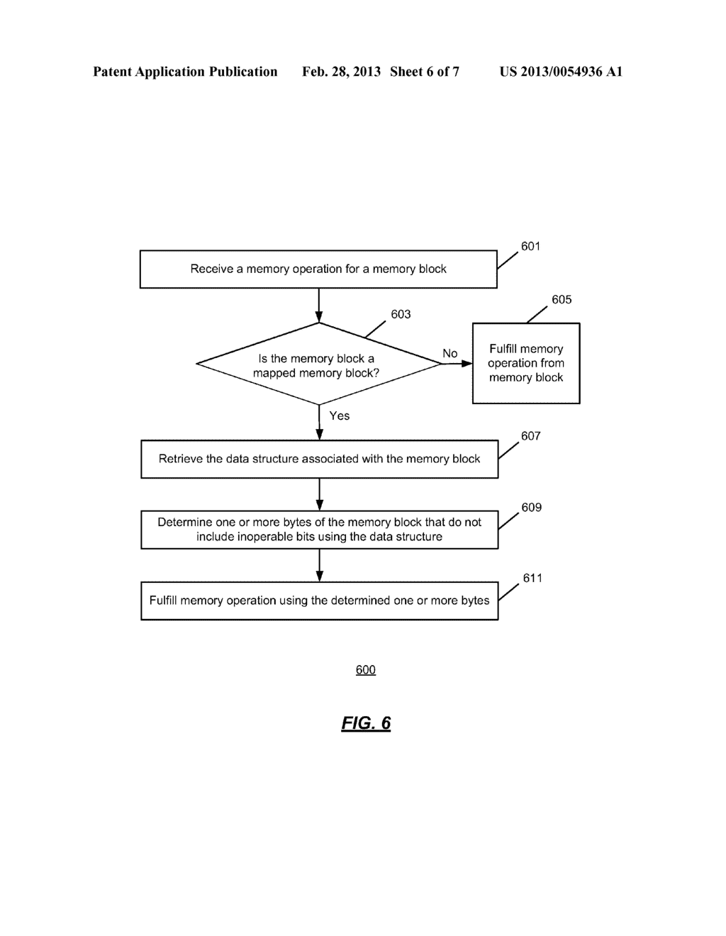 REMAPPING INOPERABLE MEMORY BLOCKS USING POINTERS - diagram, schematic, and image 07