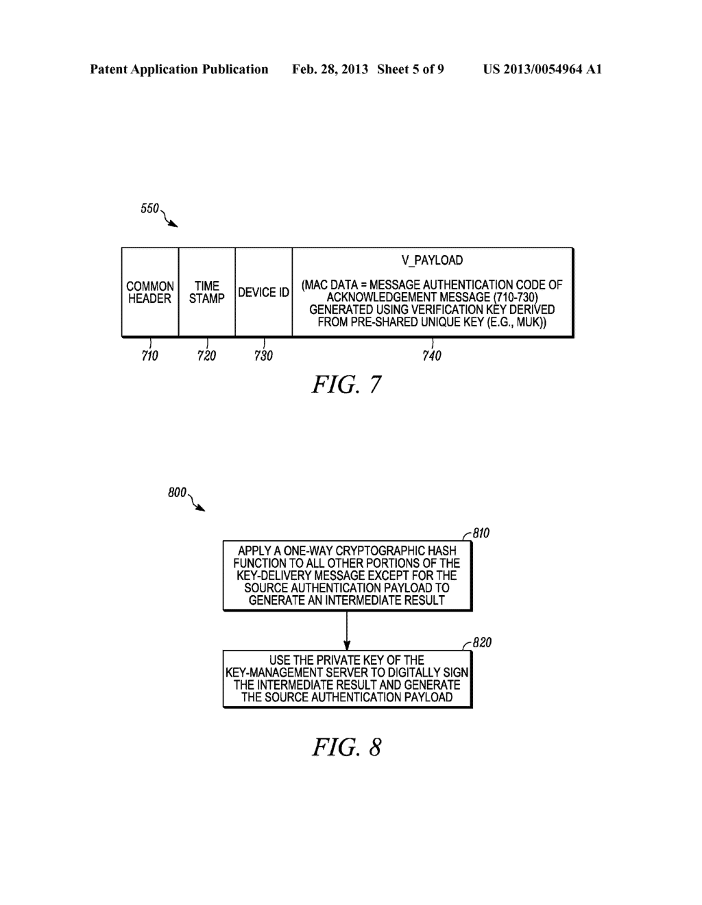 METHODS AND APPARATUS FOR SOURCE AUTHENTICATION OF MESSAGES THAT ARE     SECURED WITH A GROUP KEY - diagram, schematic, and image 06