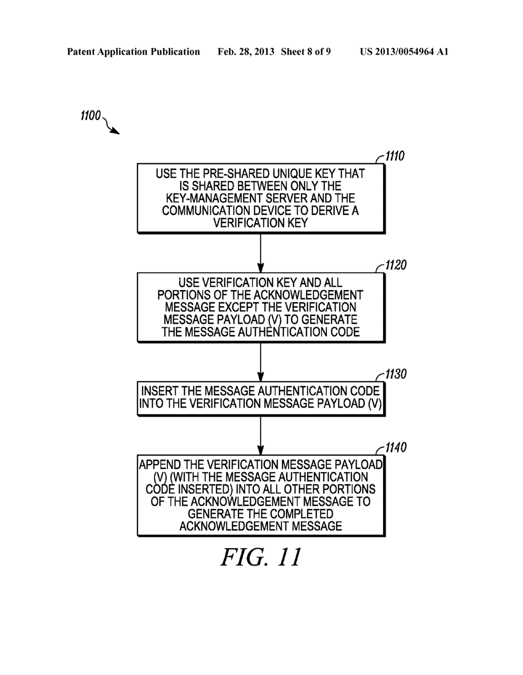 METHODS AND APPARATUS FOR SOURCE AUTHENTICATION OF MESSAGES THAT ARE     SECURED WITH A GROUP KEY - diagram, schematic, and image 09