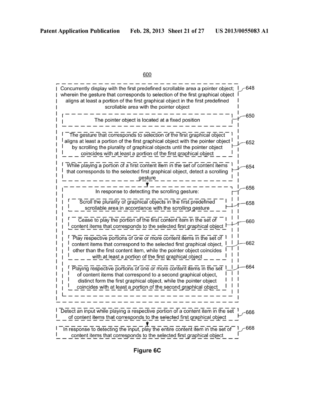 Device, Method, and Graphical User Interface for Navigating and Previewing     Content Items - diagram, schematic, and image 22