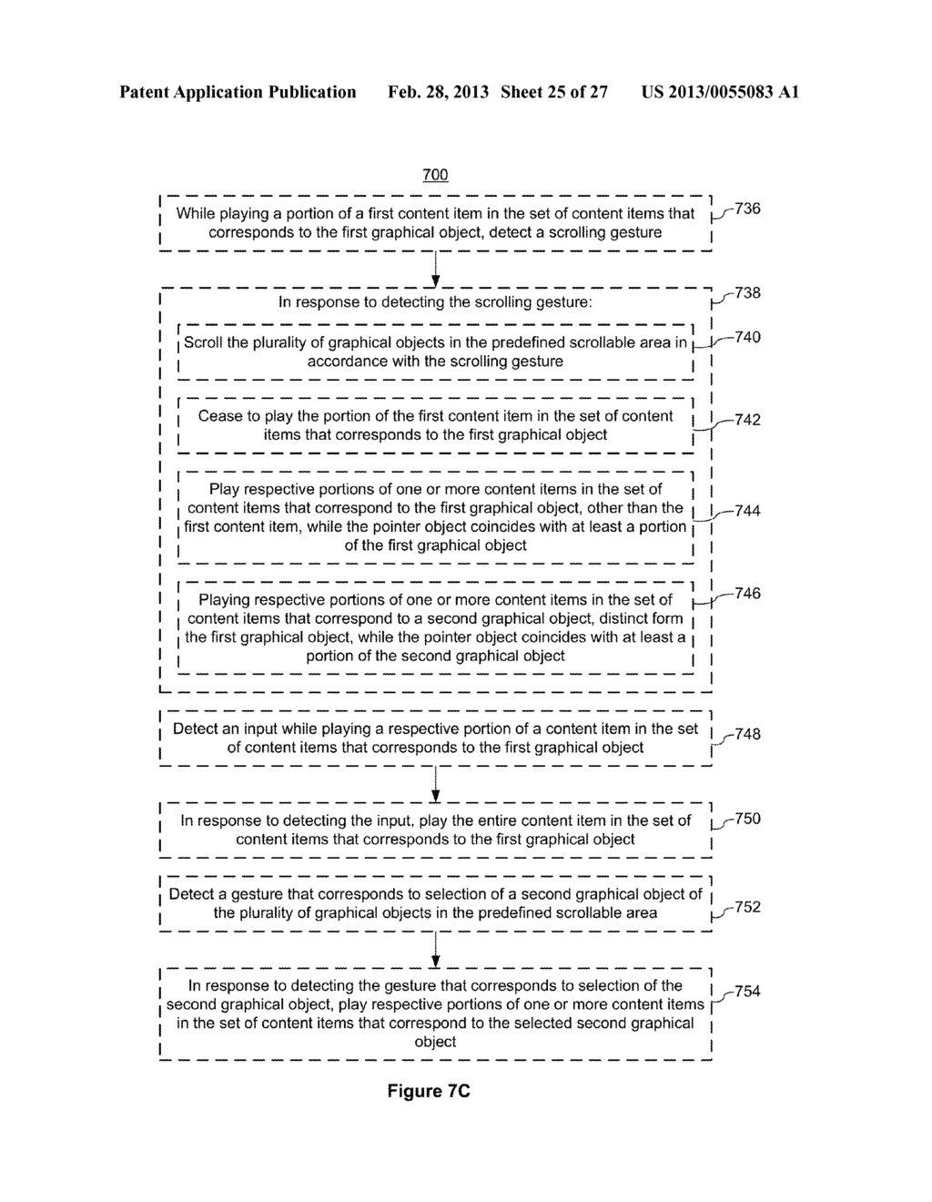 Device, Method, and Graphical User Interface for Navigating and Previewing     Content Items - diagram, schematic, and image 26